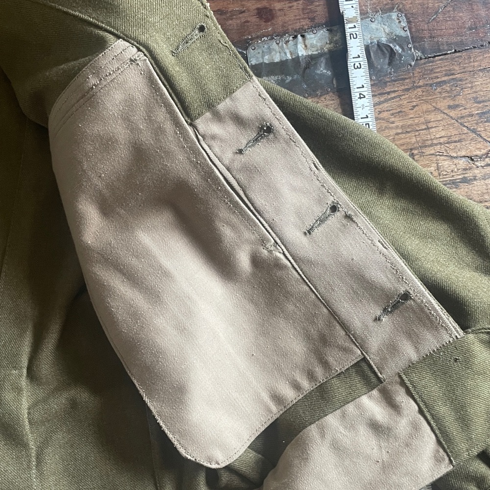 Vintage 1952 Bomber Jacket Olive Green Men's Military Jacket - Picture 9 of 14
